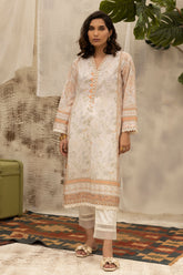 DC-0479 BEIGE DIGITAL PRINTED KURTA